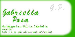 gabriella posa business card